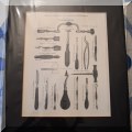 A34. Medical tools print. 